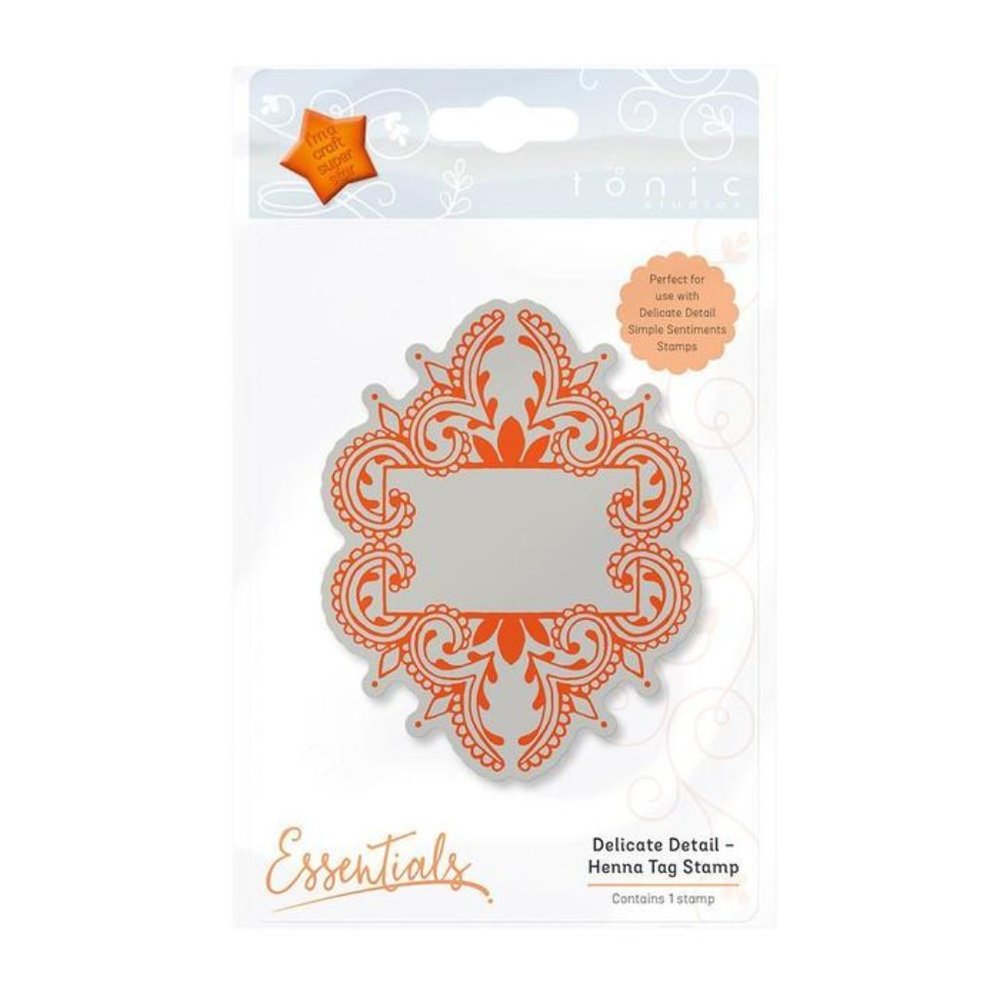 Tonic Studios Delicate Detail Henna Tag Stamp